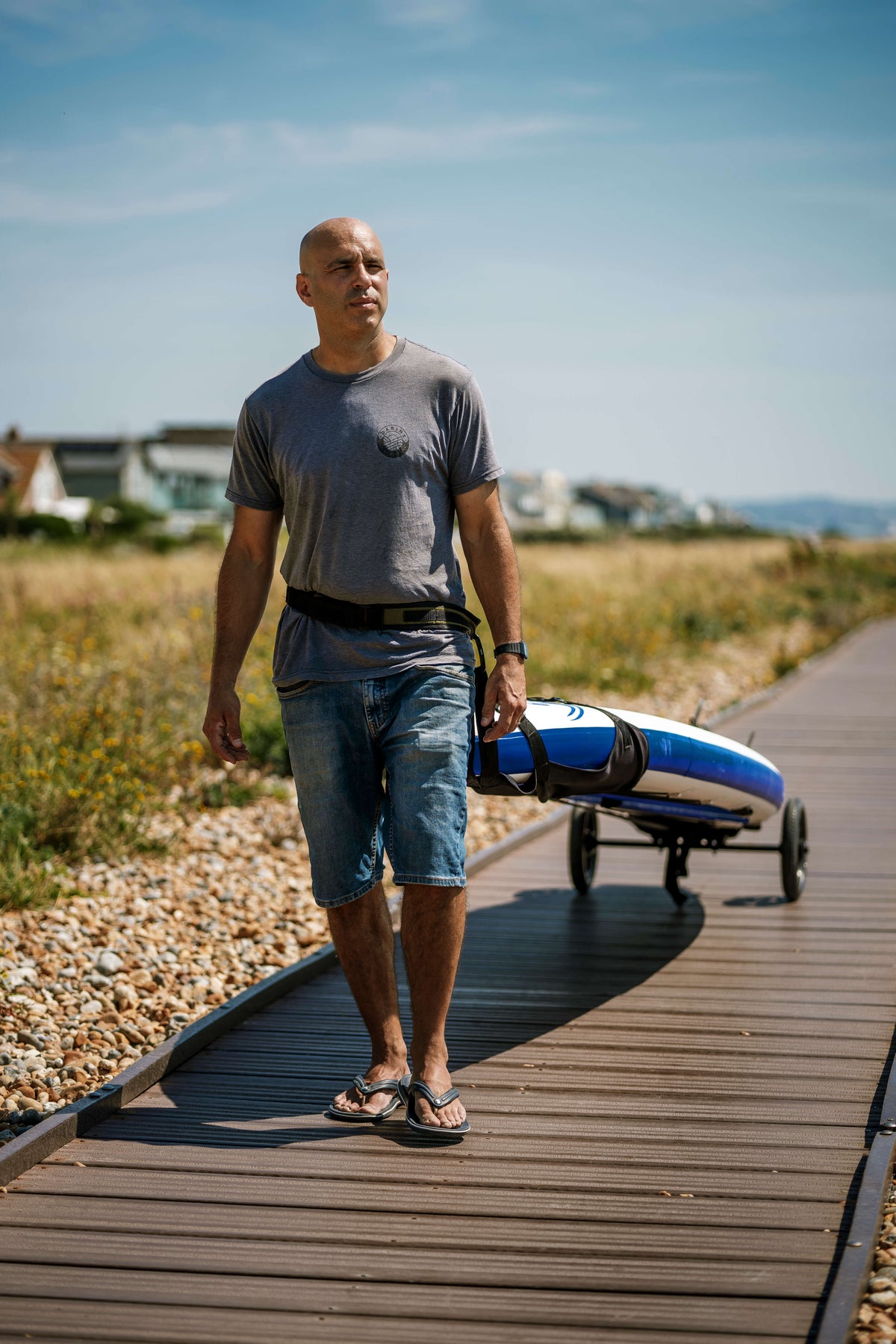 Shore Ride Belt | Hands-Free SUP Transport with Paddleboard Trolley ...